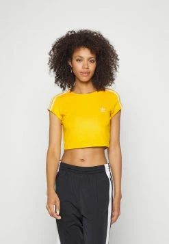Adidas Originals CROPPED TEE - Print T-shirt - Collegiate Gold