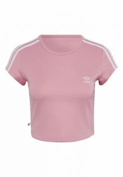 Adidas Originals CROPPED TEE - Print T-shirt - Pink -Adidas Originals Shop 99fbda50c5b74a7aa77311ecd66474d0
