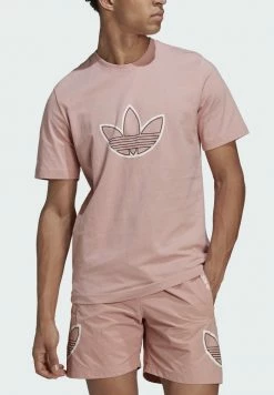 Adidas Originals OUTLINE UNISEX - Print T-shirt - Pink