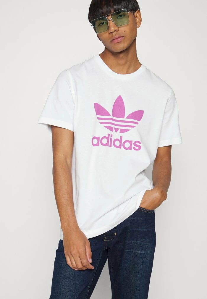 Adidas Originals TREFOIL UNISEX - Print T-shirt - White 4 Adidas Originals TREFOIL UNISEX - Print T-shirt - White - Image 4