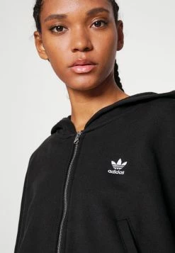 Adidas Originals ZIP HOODIE - Zip-up Sweatshirt - Black -Adidas Originals Shop 9b24083cdeba462faf72880a06c79f90