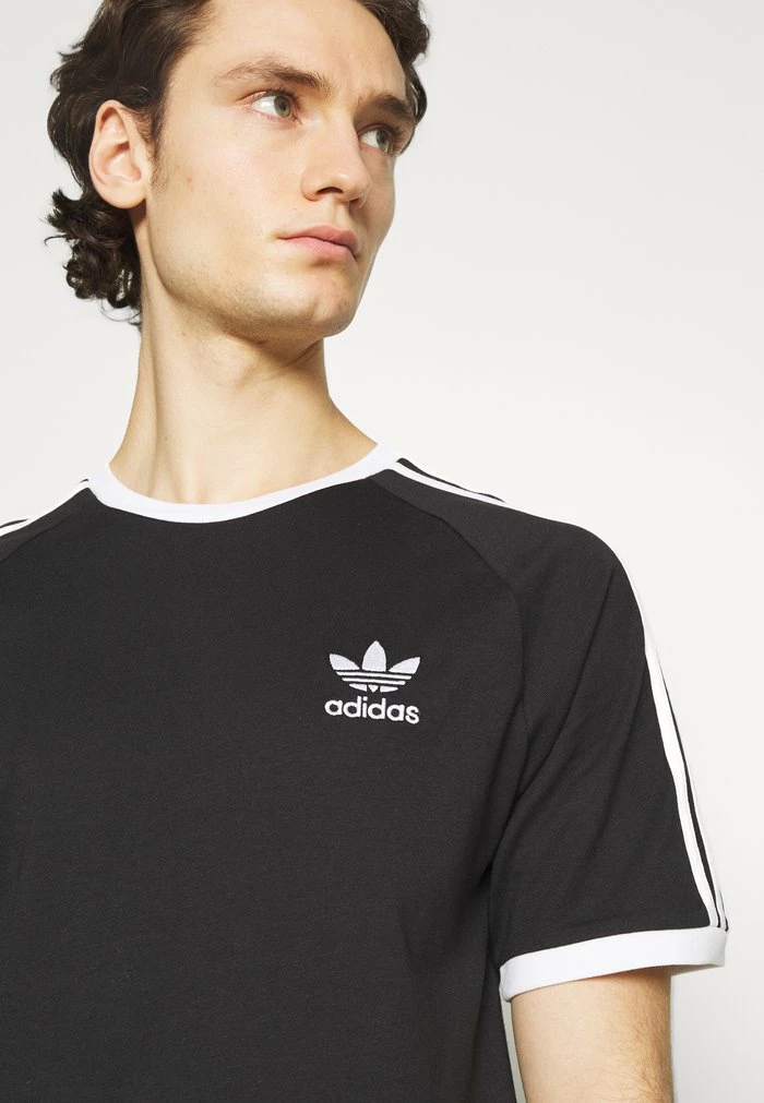 Adidas Originals STRIPES TEE UNISEX - Print T-shirt - Black 5 Adidas Originals STRIPES TEE UNISEX - Print T-shirt - Black - Image 5