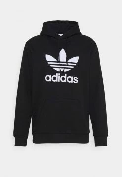 Adidas Originals TREFOIL - Hoodie - Black/white -Adidas Originals Shop 9bcc731892884fb9b981a5f5261fed68