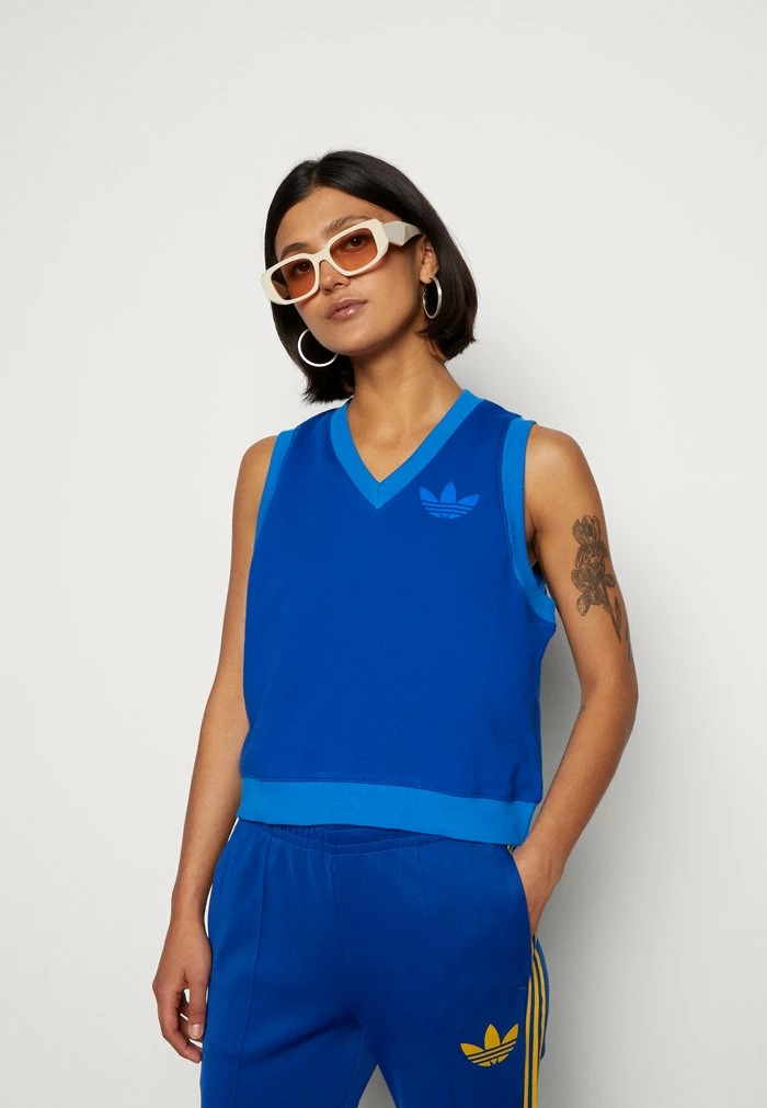 Adidas Originals VEST 70S PACK - Top - Collegiate Royal 4 Adidas Originals VEST 70S PACK - Top - Collegiate Royal - Image 4