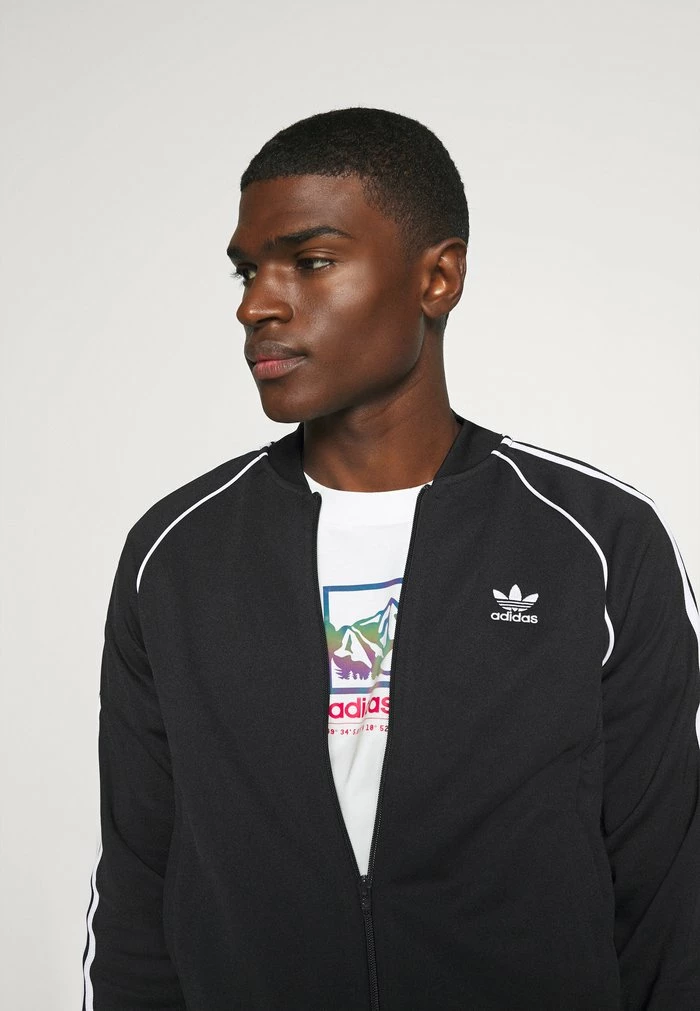 Adidas Originals Zip-up Sweatshirt - Black/white 4 Adidas Originals Zip-up Sweatshirt - Black/white - Image 4