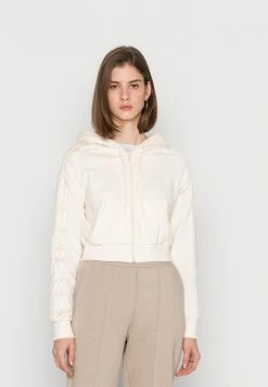 Adidas Originals CROP FZ HOOD - Zip-up Sweatshirt - White