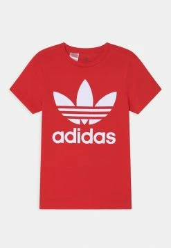 Adidas Originals TREFOIL TEE UNISEX - Print T-shirt - Vivid Red/white