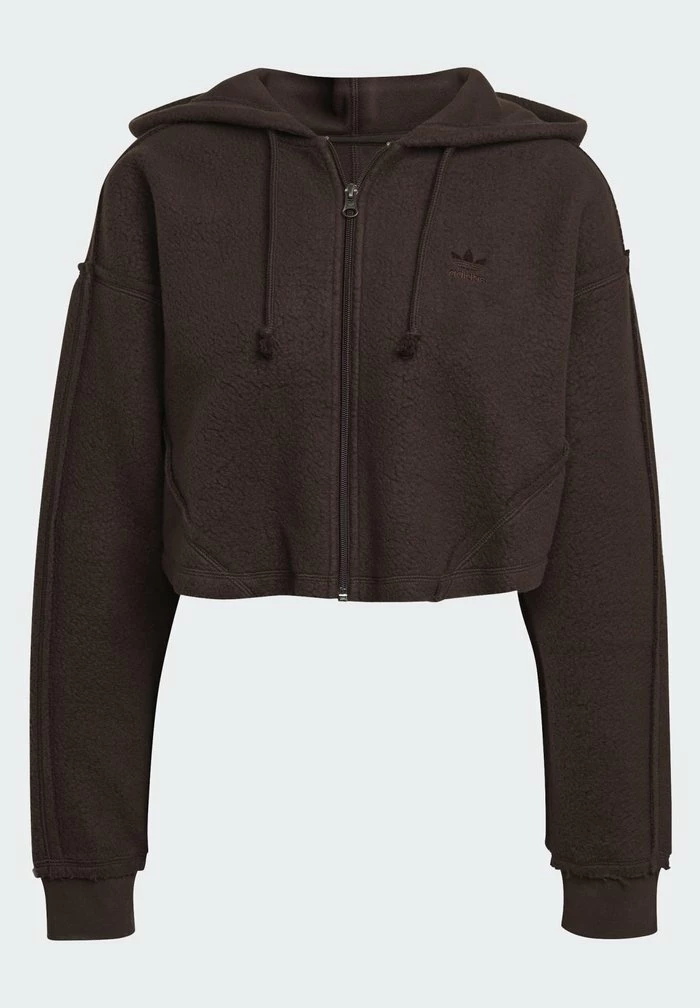 Adidas Originals FULL ZIP - Zip-up Sweatshirt - Dark Brown 8 Adidas Originals FULL ZIP - Zip-up Sweatshirt - Dark Brown - Image 8