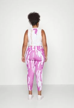 Adidas Originals THEBE MAGUGU LEGGING - Tracksuit Bottoms - Semi Pulse Lilac/white -Adidas Originals Shop 9f04959b69624009bfc8e8bb4c81a9af