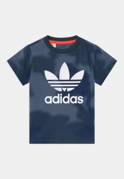 Adidas Originals UNISEX - Print T-shirt - Crew Blue/multicolor/solar Red
