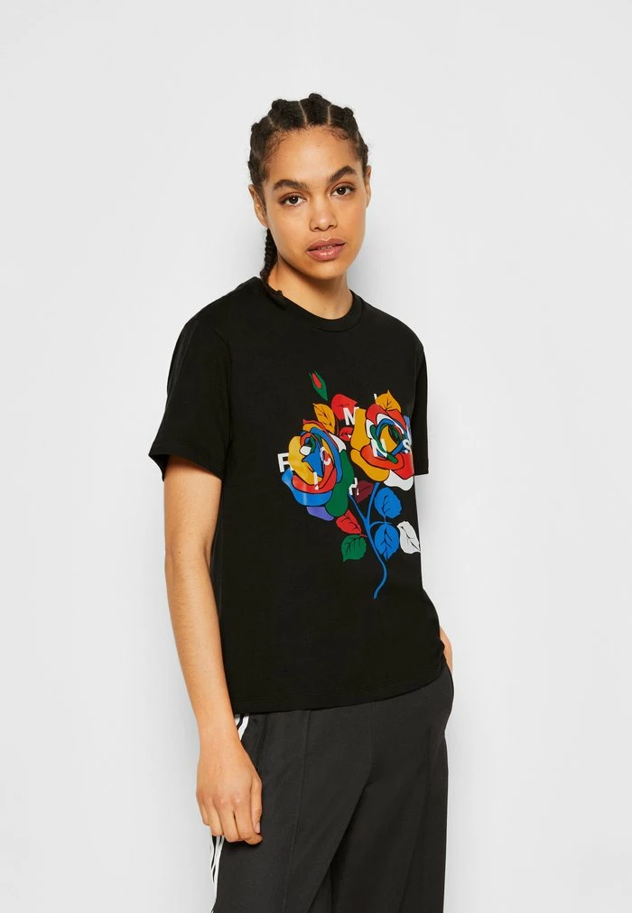 Adidas Originals RICH MNISI - Print T-shirt - Black 3 Adidas Originals RICH MNISI - Print T-shirt - Black - Image 3