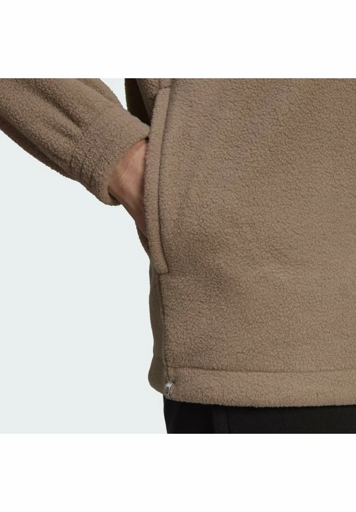 Adidas Originals Fleece Jumper - Brown 5 Adidas Originals Fleece Jumper - Brown - Image 5