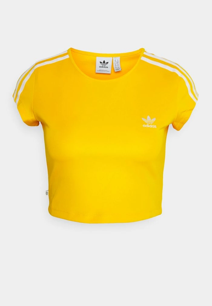 Adidas Originals CROPPED TEE - Print T-shirt - Collegiate Gold 6 Adidas Originals CROPPED TEE - Print T-shirt - Collegiate Gold - Image 6