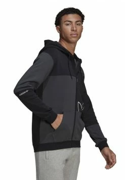 Adidas Originals SPRT FT ZIP HDY - Zip-up Sweatshirt - Black/carbon -Adidas Originals Shop a1cd103c7da6417dacff5048ff255059