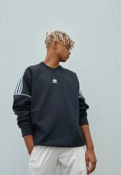 Adidas Originals ESS CREW - Sweatshirt - Black -Adidas Originals Shop a2bf2c9f4050432eb9201f6f94bf0b10