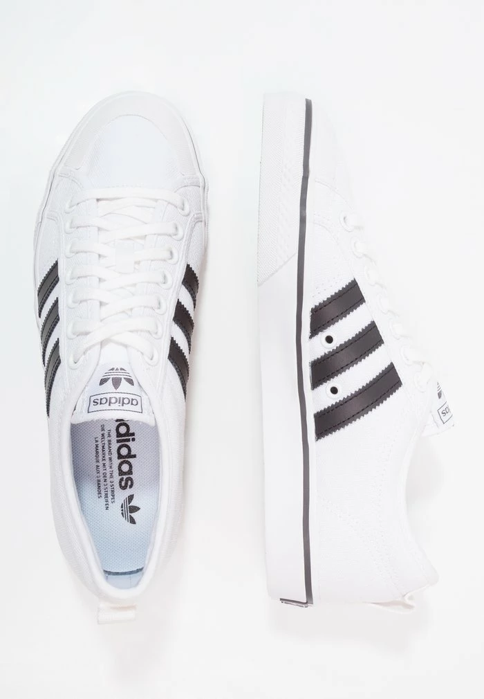 Adidas Originals NIZZA - Trainers - Ftwwht/cblack/ftwwht 2 Adidas Originals NIZZA - Trainers - Ftwwht/cblack/ftwwht - Image 2