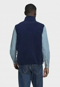 Adidas Originals 3-STRI FL - Waistcoat - Blue -Adidas Originals Shop a4549f5afbf44ba8b1ce5ee19b32b71e