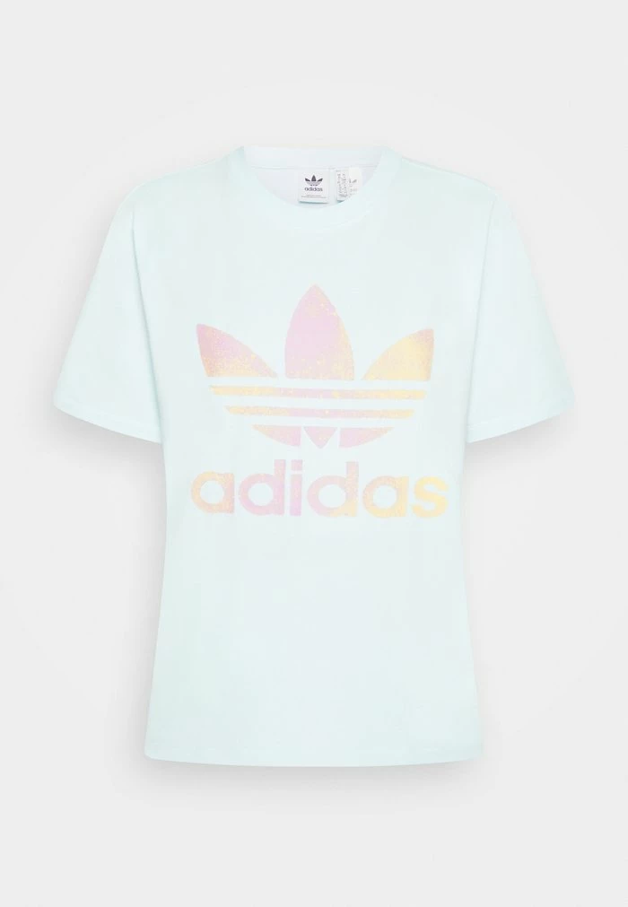 Adidas Originals TREFOIL TEE - Print T-shirt - Almost Blue 5 Adidas Originals TREFOIL TEE - Print T-shirt - Almost Blue - Image 5