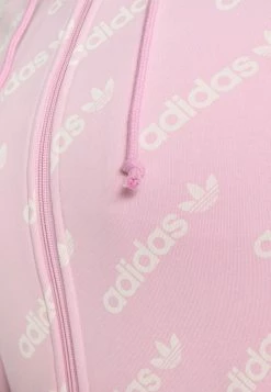 Adidas Originals CROPPED MONO - Zip-up Sweatshirt - True Pink -Adidas Originals Shop a4b647bd9600468a99bcd842569844d1