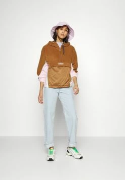 Adidas Originals HOODIE - Fleece Jumper - Wild Brown/clear Pink -Adidas Originals Shop a4e002305cee4820b854f16196efbe51