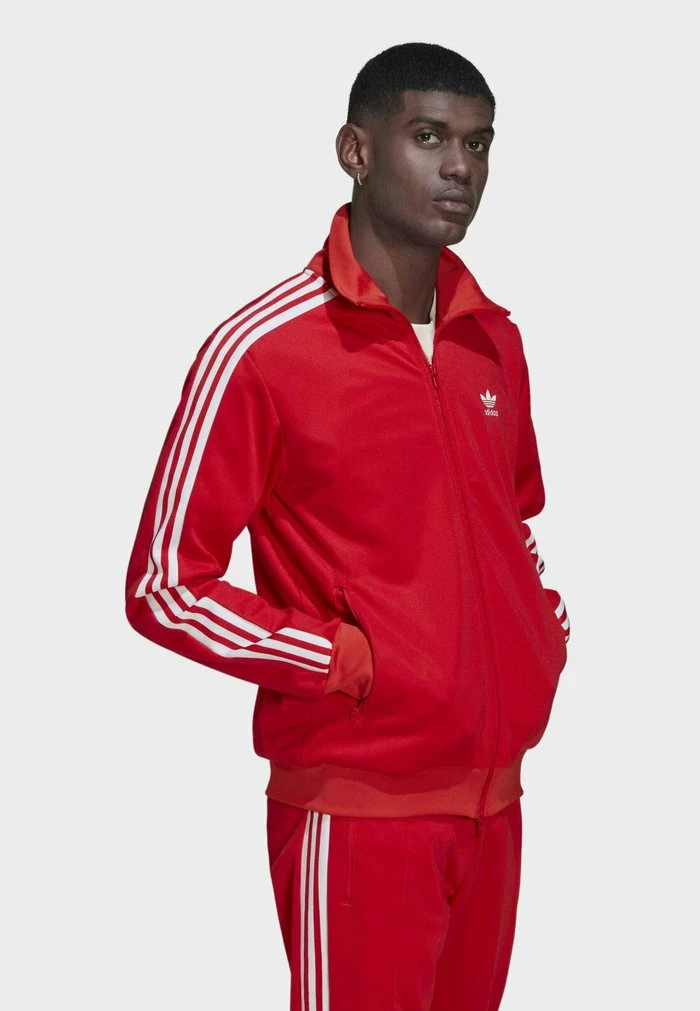 Adidas Originals ADICOLOR CLASSICS BECKENBAUER PRIMEBLUE TRACK - Training Jacket - Red 5 Adidas Originals ADICOLOR CLASSICS BECKENBAUER PRIMEBLUE TRACK - Training Jacket - Red - Image 5