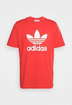 Adidas Originals TREFOIL UNISEX - Print T-shirt - Vivid Red/white