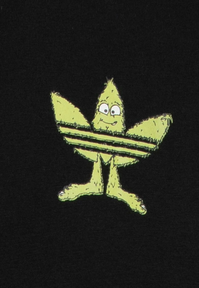 Adidas Originals FUN TEE - Print T-shirt - Black 3 Adidas Originals FUN TEE - Print T-shirt - Black - Image 3