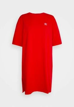 Adidas Originals TEE DRESS - Jersey Dress - Vivid Red -Adidas Originals Shop a66cb41783334f7abab5095904f078fa