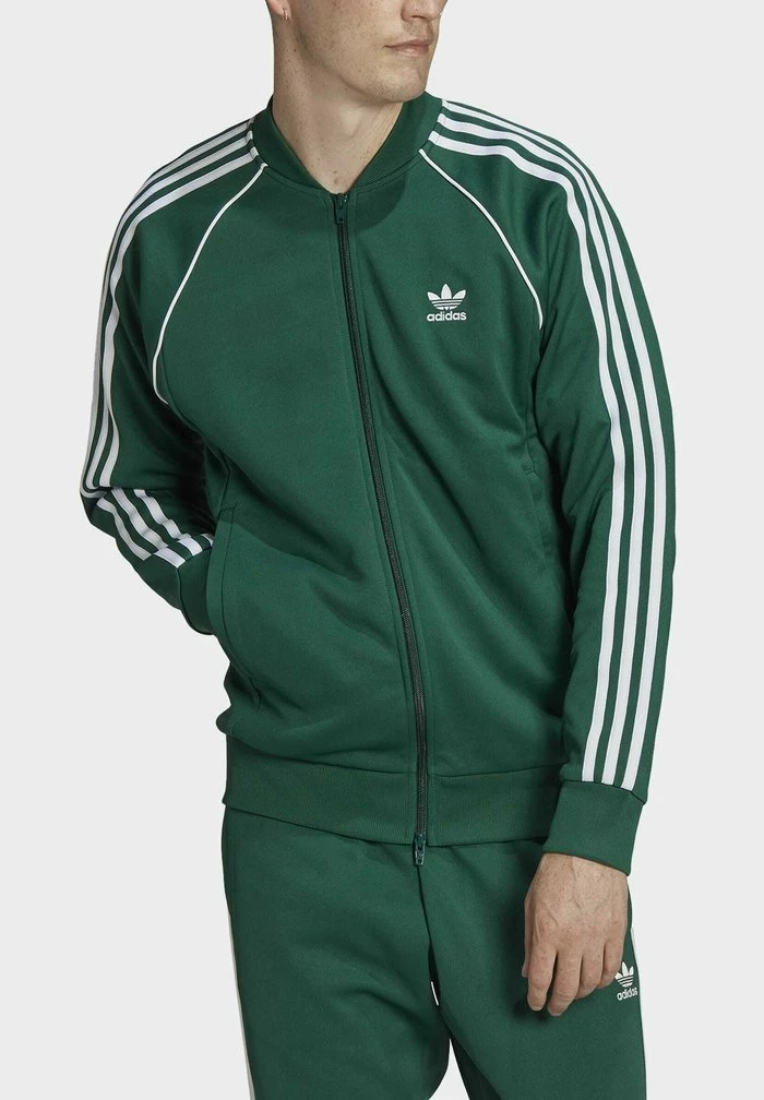 Adidas Originals Zip-up Sweatshirt - Green 4 Adidas Originals Zip-up Sweatshirt - Green - Image 4