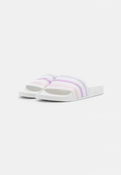 Adidas Originals ADILETTE - Mules - Footwear White/bliss Lilac/purple Tint -Adidas Originals Shop a94f6ddcd1c44e84b63bf9207dd88376