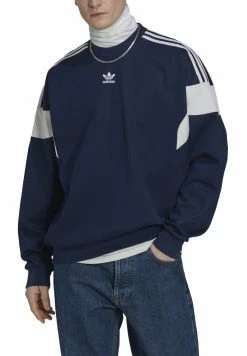 Adidas Originals CHALLENGER CREW - Sweatshirt - Blue -Adidas Originals Shop a96bfac395be4e6ba63e64cb975971ee