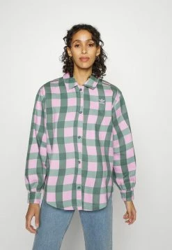 Adidas Originals TWILL - Button-down Blouse - Clear Lilac/tech Emerald -Adidas Originals Shop a97fa480bd7d487da0de62dbbb0ecc44