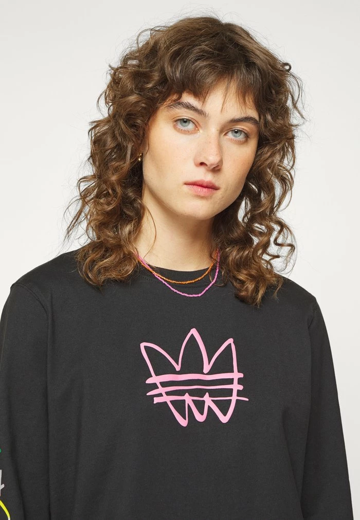 Adidas Originals GRAPHIC TEE - Long Sleeved Top - Black 8 Adidas Originals GRAPHIC TEE - Long Sleeved Top - Black - Image 8