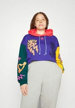 Adidas Originals LOVEUNI CROP - Sweatshirt - Purple/multicolor