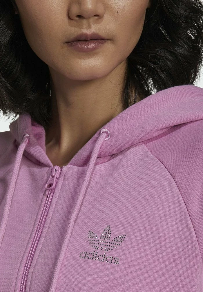 Adidas Originals Zip-up Sweatshirt - Pink 6 Adidas Originals Zip-up Sweatshirt - Pink - Image 6