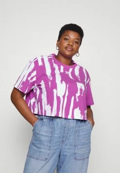 Adidas Originals THEBE MAGUGU CROPPED TEE - Print T-shirt - Lilac/white