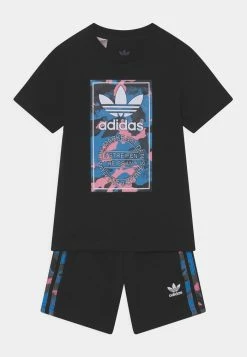 Adidas Originals TEE UNISEX SET - Print T-shirt - Black