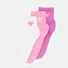 Adidas Originals MID ANKLE 3 PACK UNISEX - Socks - White/bliss Pink/pulse Lilac