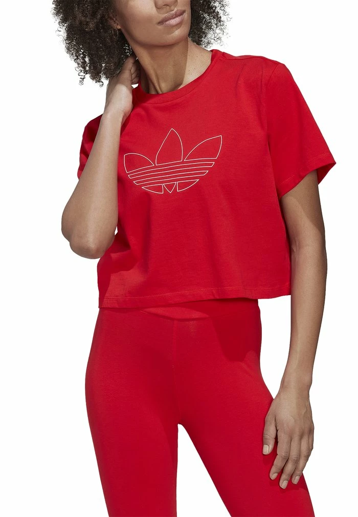 Adidas Originals Print T-shirt - Vivid Red 2 Adidas Originals Print T-shirt - Vivid Red - Image 2