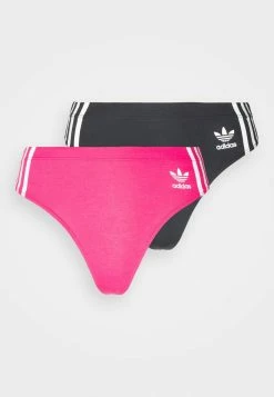 Adidas Originals WIDE SIDE THONG 2 PACK - Thong - Black/bold Pink 10 Adidas Originals WIDE SIDE THONG 2 PACK - Thong - Black/bold Pink -Adidas Originals Shop b2053cf1f2834aecb3af9ee5cbf22fc9