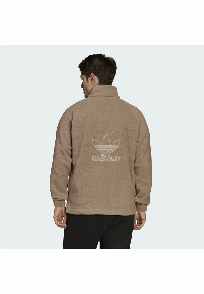 Adidas Originals Fleece Jumper - Brown 2 Adidas Originals Fleece Jumper - Brown - Image 2