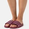 Adidas Originals ADILETTE - Mules - Shadow Red/footwear White/legacy Burgundy