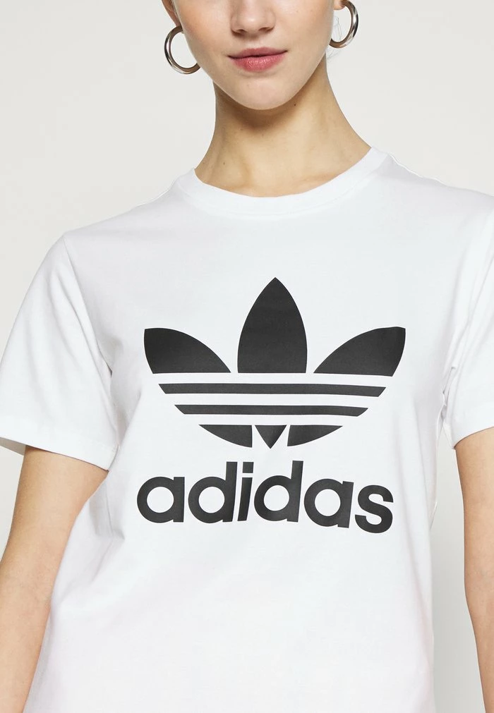 Adidas Originals TREFOIL TEE - Print T-shirt - White 6 Adidas Originals TREFOIL TEE - Print T-shirt - White - Image 6