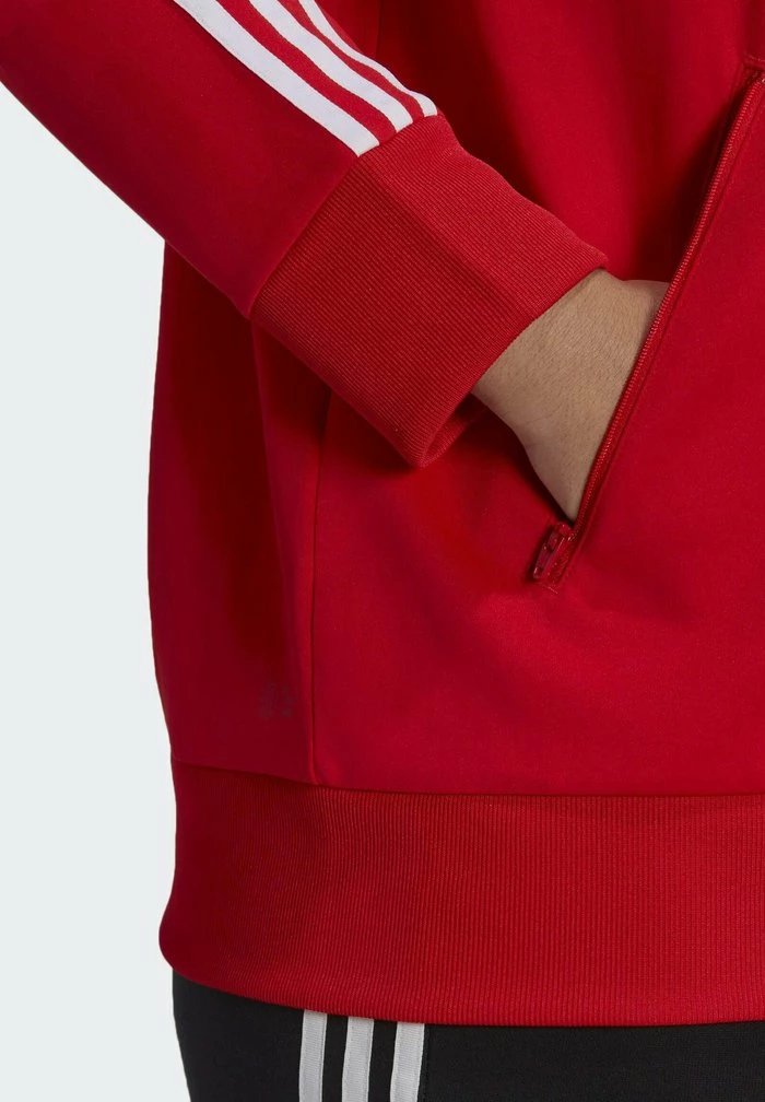 Adidas Originals Zip-up Sweatshirt - Red 4 Adidas Originals Zip-up Sweatshirt - Red - Image 4