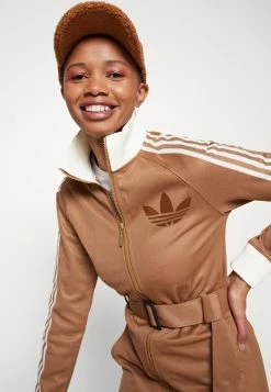 Adidas Originals TRACKTOP COAT 70S PACK - Classic Coat - Brown Desert