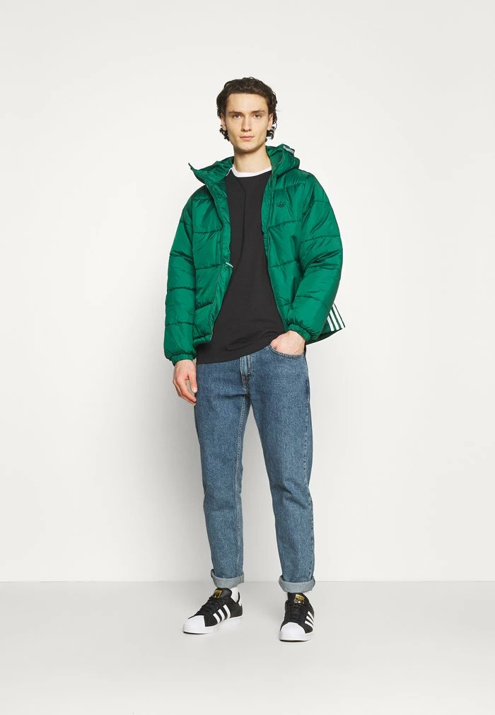 Adidas Originals STRIPES TEE UNISEX - Print T-shirt - Black 2 Adidas Originals STRIPES TEE UNISEX - Print T-shirt - Black - Image 2