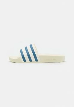 Adidas Originals ADILETTE UNISEX - Mules - Off White/altered Blue