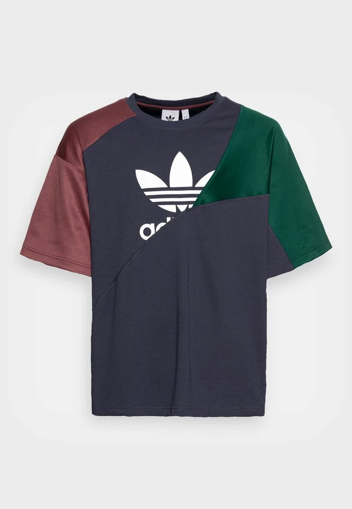 Adidas Originals TEE UNISEX - Print T-shirt - Shadow Navy/quiet Crimson/collegiate Green 4 Adidas Originals TEE UNISEX - Print T-shirt - Shadow Navy/quiet Crimson/collegiate Green - Image 4