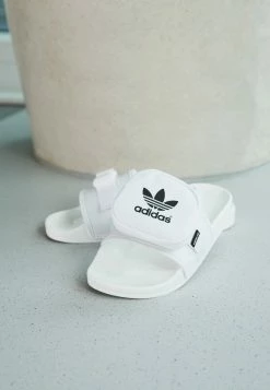 Adidas Originals POUCHYLETTE - Mules - Footwear White/core Black -Adidas Originals Shop b8b5d8421a5e47afb78655d4fefcffde