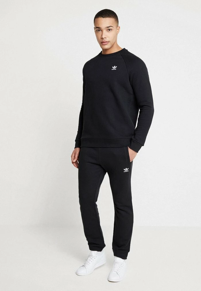 Adidas Originals ESSENTIAL CREW - Sweatshirt - Black 2 Adidas Originals ESSENTIAL CREW - Sweatshirt - Black - Image 2